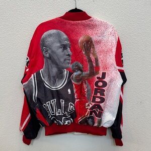 Vintage Chalkline Chicago Bulls Michael Jordan Varsity Jacket Mens XL